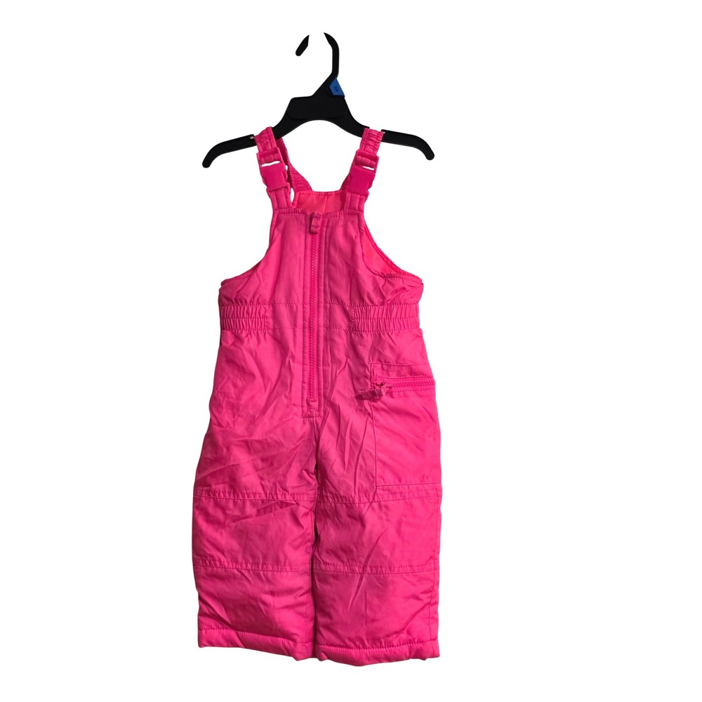 Carters Pink Snow Bibs Overalls Pants Toddler Baby 12‎ Months Winter Ski